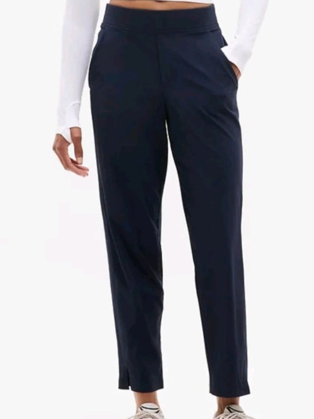 ATHLETA Brooklyn Ankle Pants Size 12 Navy